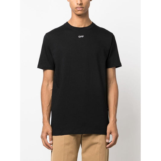 Off White Logo cotton t-shirt OMAA027F23JER0081001