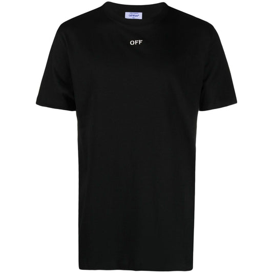 Off White Logo cotton t-shirt OMAA027F23JER0081001