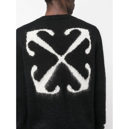 Off White Arrow Crewneck Sweater Topwear