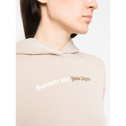 Palm Angels Sweaters Beige Topwear