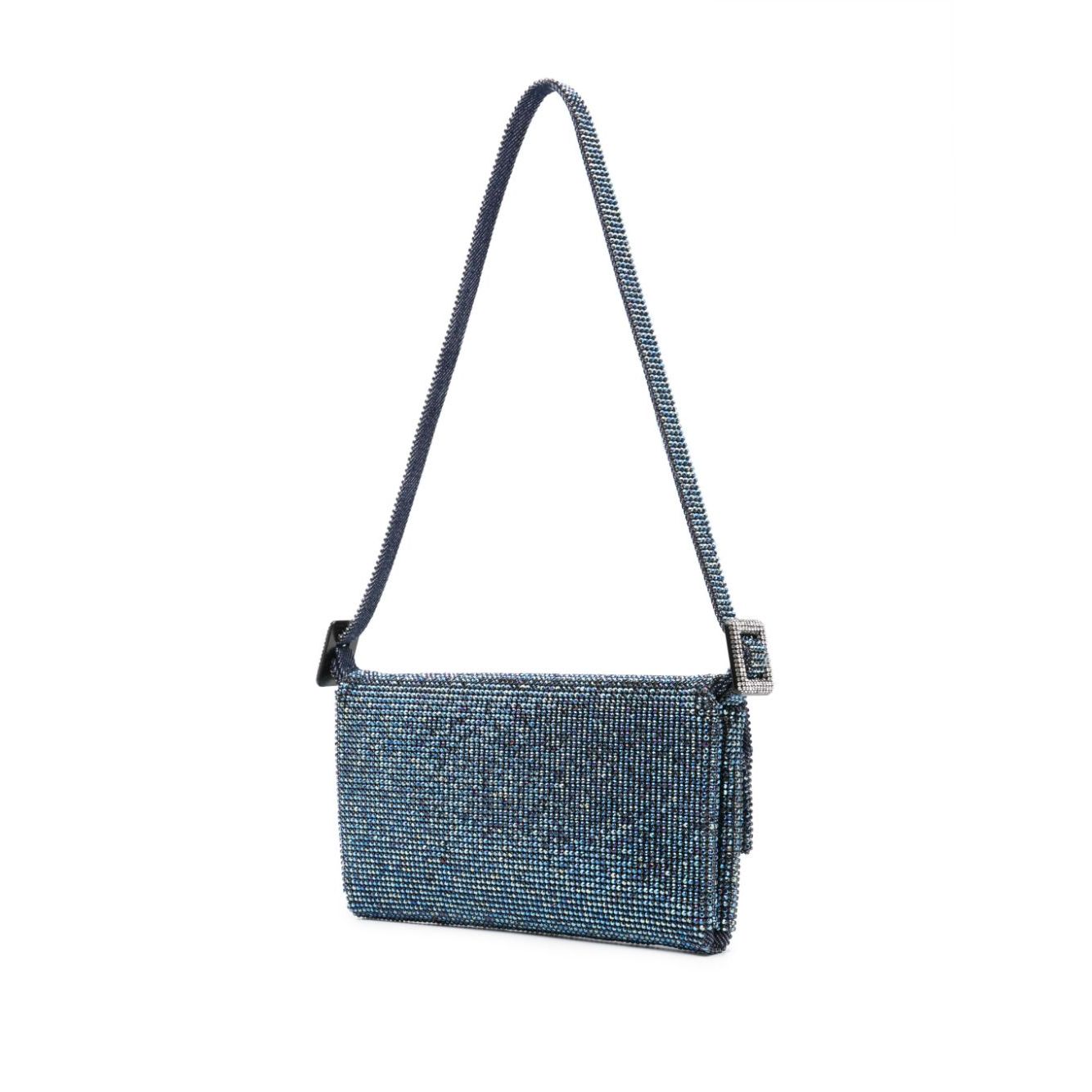 Benedetta Bruzziches Vitty La Mignon rhinestone-embellished denim bag