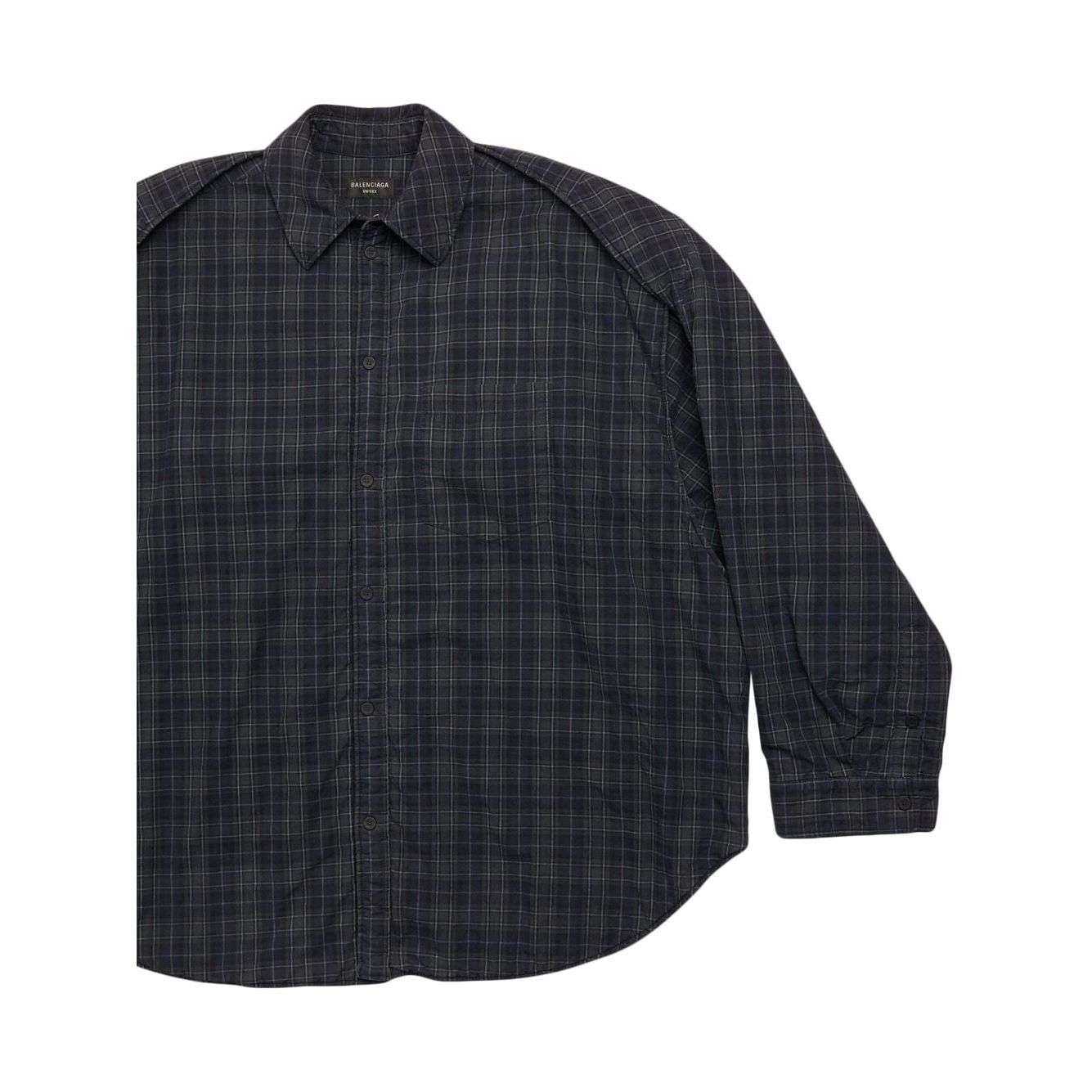 Balenciaga Checked pattern flannel shirt Shirts