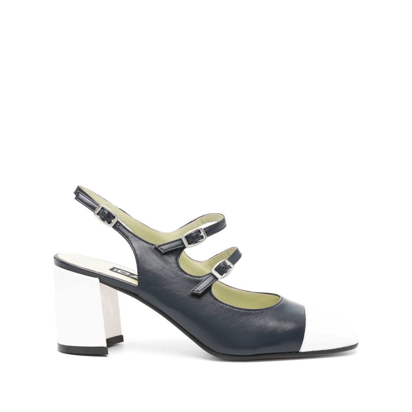 CAREL PARIS With Heel Blue PAPAYA2412BLEU/BLANC