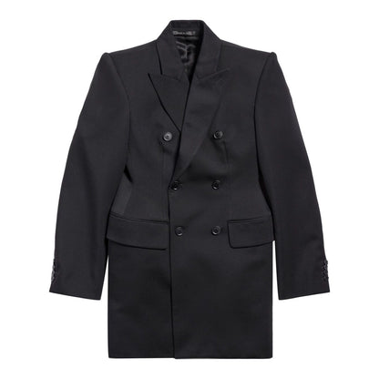 Balenciaga Hourglass Virgin Wool Double-breasted Blazer Jackets