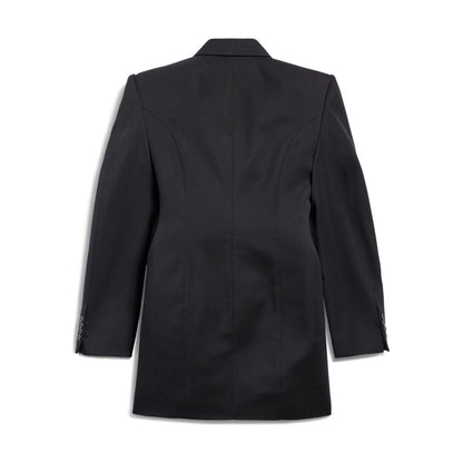Balenciaga Hourglass Virgin Wool Double-breasted Blazer Jackets