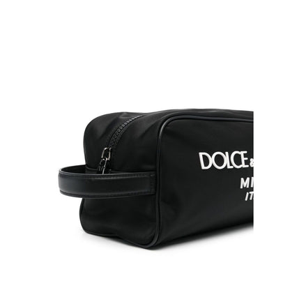 Dolce & Gabbana Nylon toiletry bag with rubberized logo