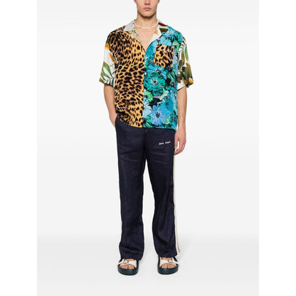 Palm Angels Trousers Blue Trousers