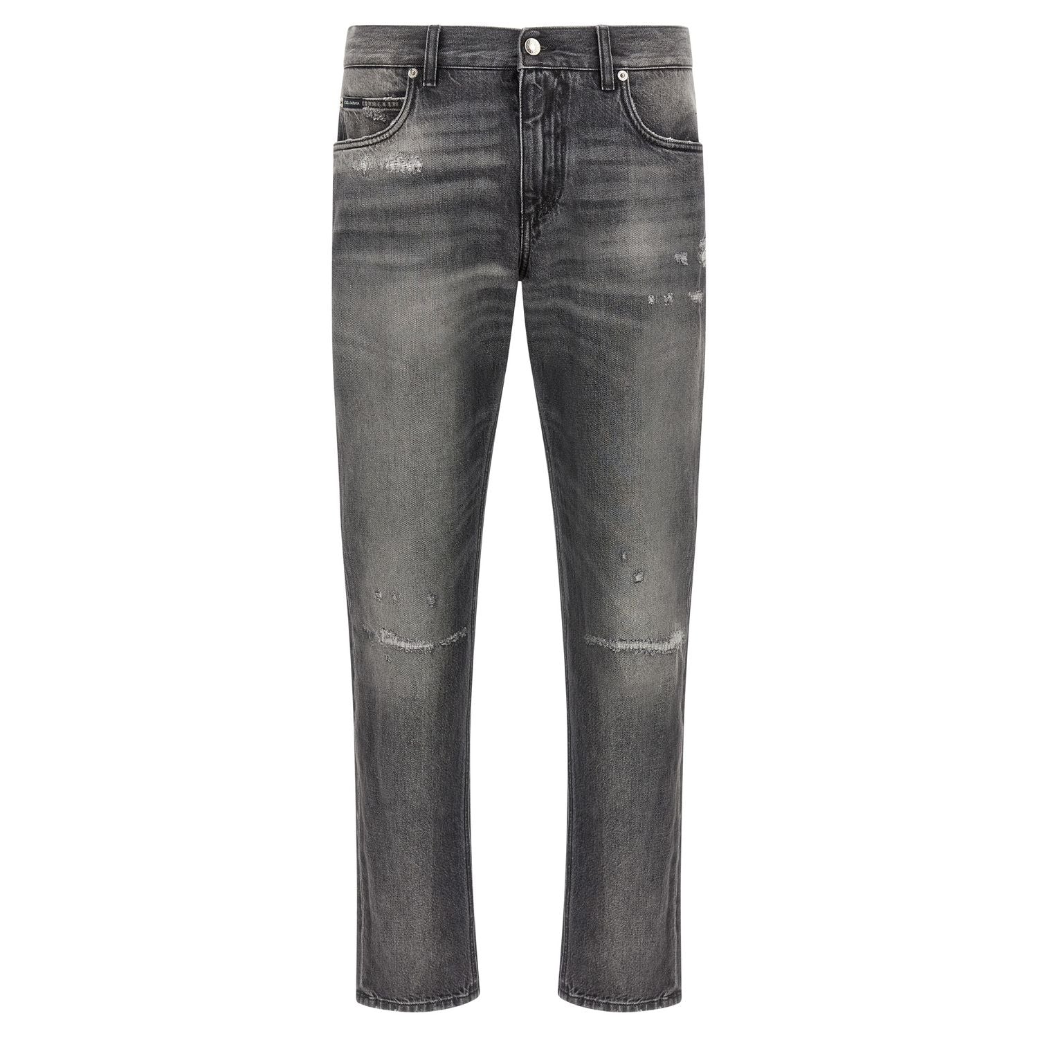 Dolce & Gabbana Gray Cotton Jeans Denim