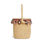 Alanui paisley-appliqué raffia basket bag LWMY002R24MAT0026184