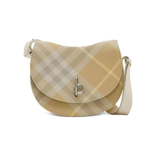 Burberry Rocking Horse Checked Shoulder Bag Shoulder Burberry Rosy Brown