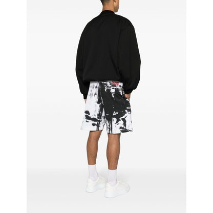 Alexander McQueen paint-splatter cotton shorts Short trousers