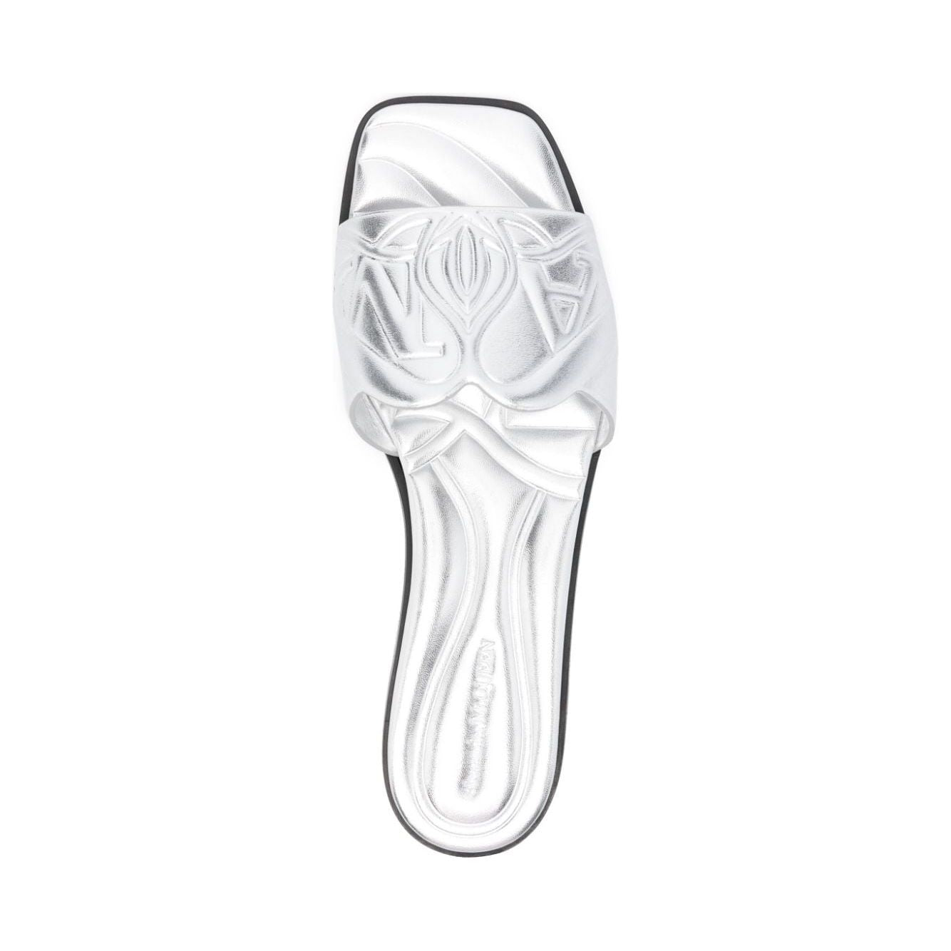 Alexander McQueen Slide sandals with embossed logo 780714WIF138100