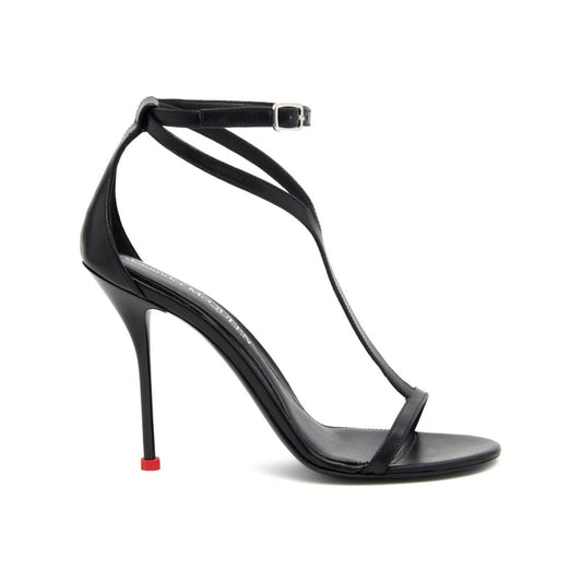 Alexander McQueen Harness 90mm leather sandals Sandals Alexander Mcqueen Dark Slate Gray