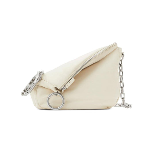 Burberry Small Knight Leather Shoulder Bag Shoulder Burberry Light Gray