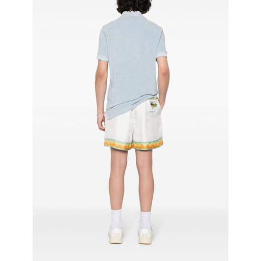 Casablanca Shorts White MS24TR01204AFROCUBISM