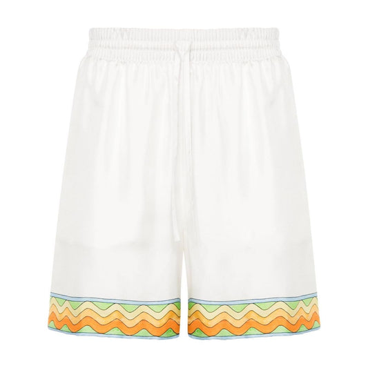 Casablanca Shorts White MS24TR01204AFROCUBISM