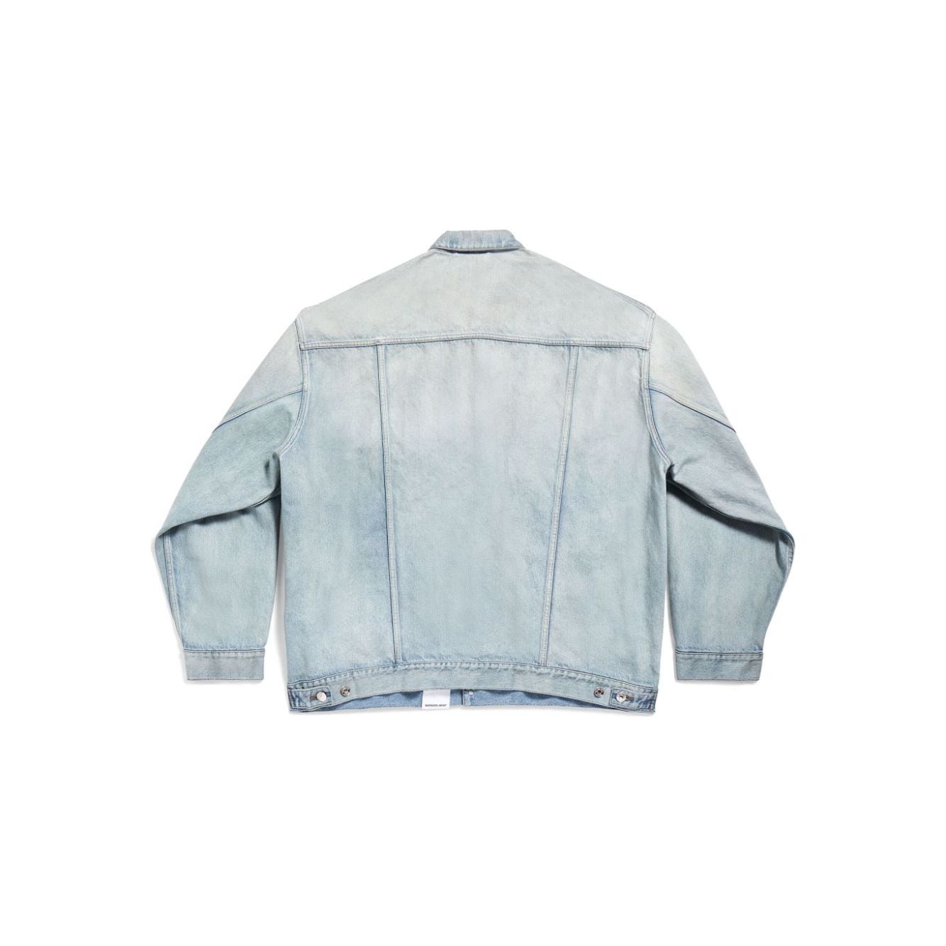 Balenciaga Denim jacket with flap pockets and drop shoulder 767947TDW144016