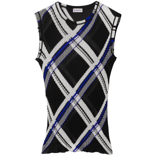 Burberry checked silk top 8087291A1003
