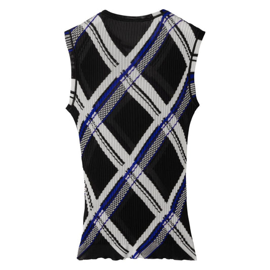 Burberry checked silk top 8087291A1003