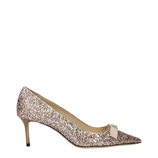 Jimmy Choo Pink Plastic Mid Heel Pumps