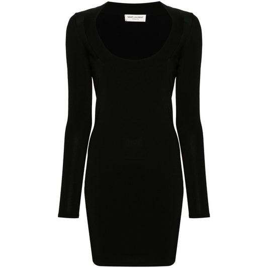 Saint Laurent Décolleté Mini Dress