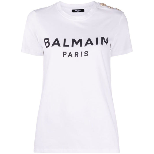 Balmain T-shirts and Polos White BF1EF005BB02GAB