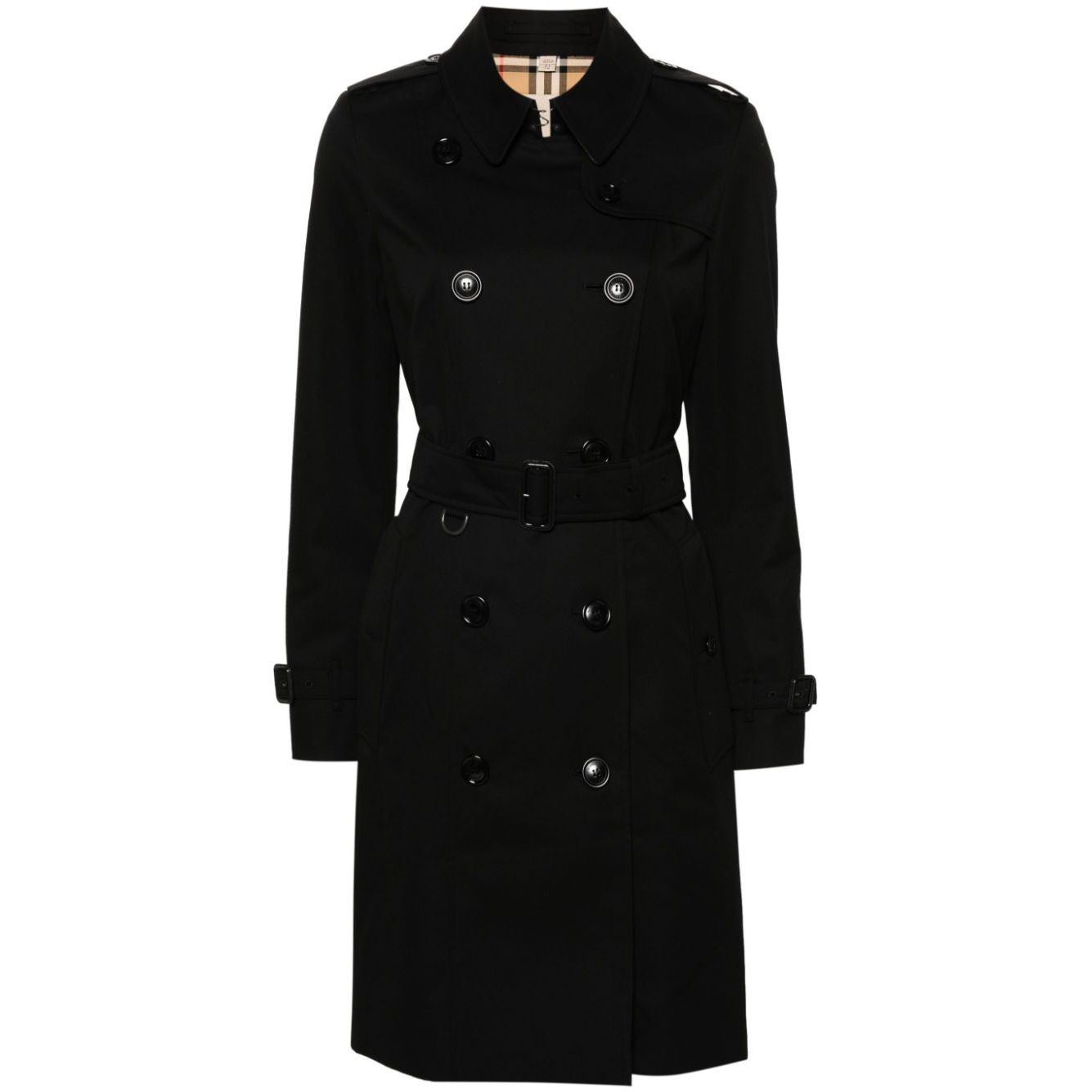 Burberry gabardine-weave trench coat Coats