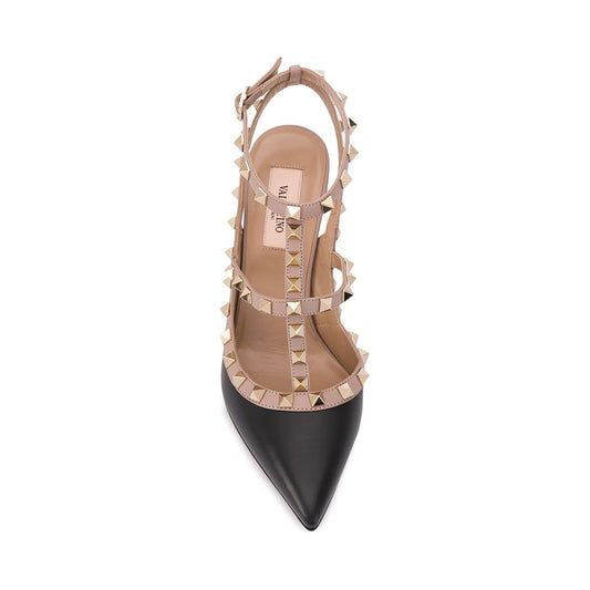 Valentino Garavani With Heel Black Medium Heel Valentino Garavani Rosy Brown
