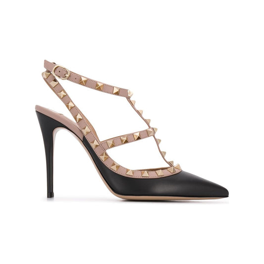 Valentino Garavani With Heel Black Medium Heel Valentino Garavani Rosy Brown