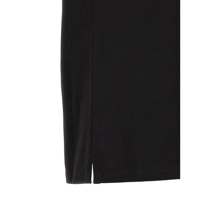 Moncler Black Cotton Polo Shirt