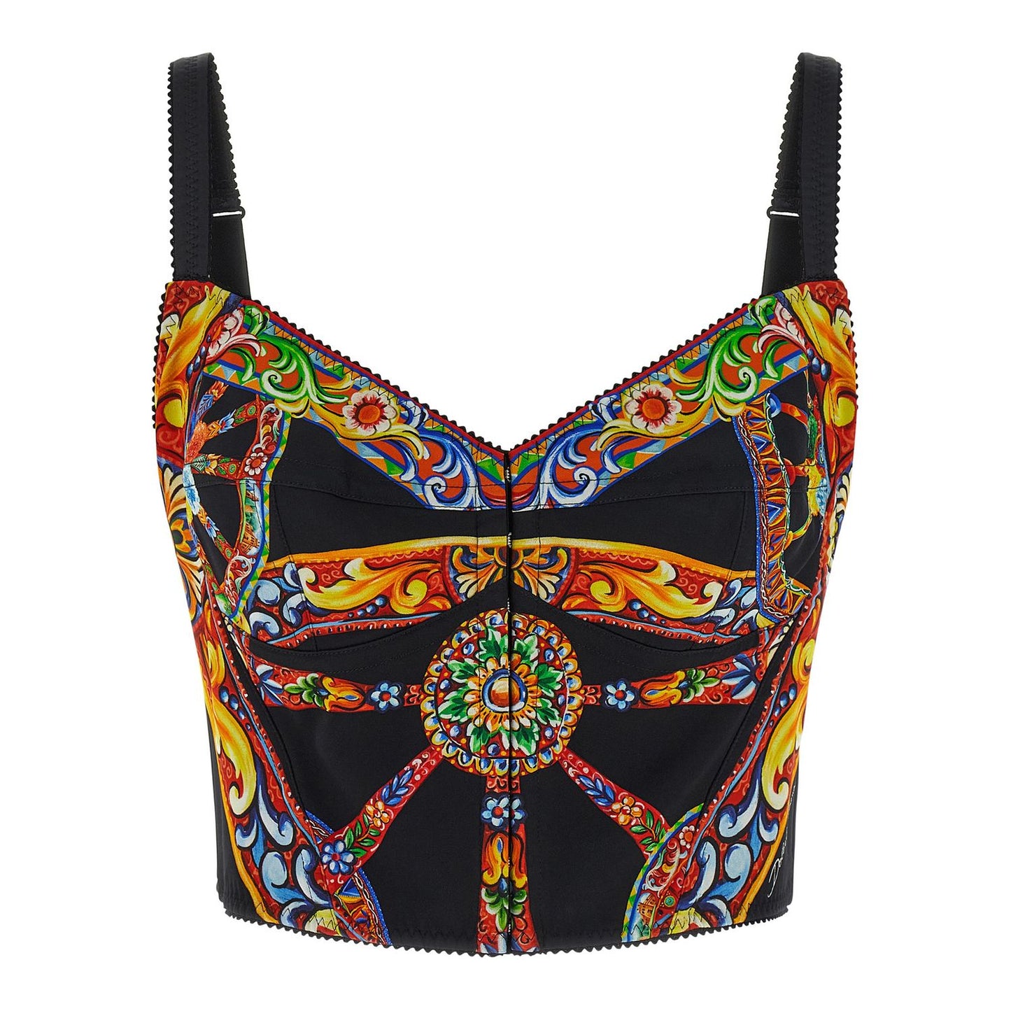 Dolce & Gabbana Multicolor Silk Tank Tops