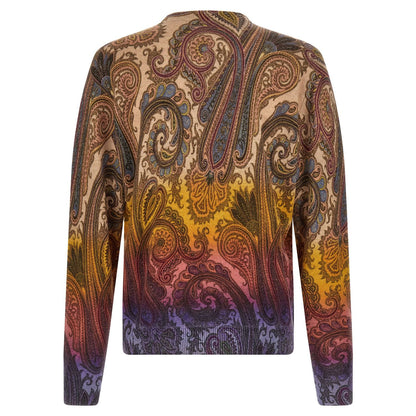 Etro Multicolor Wool Cardigan
