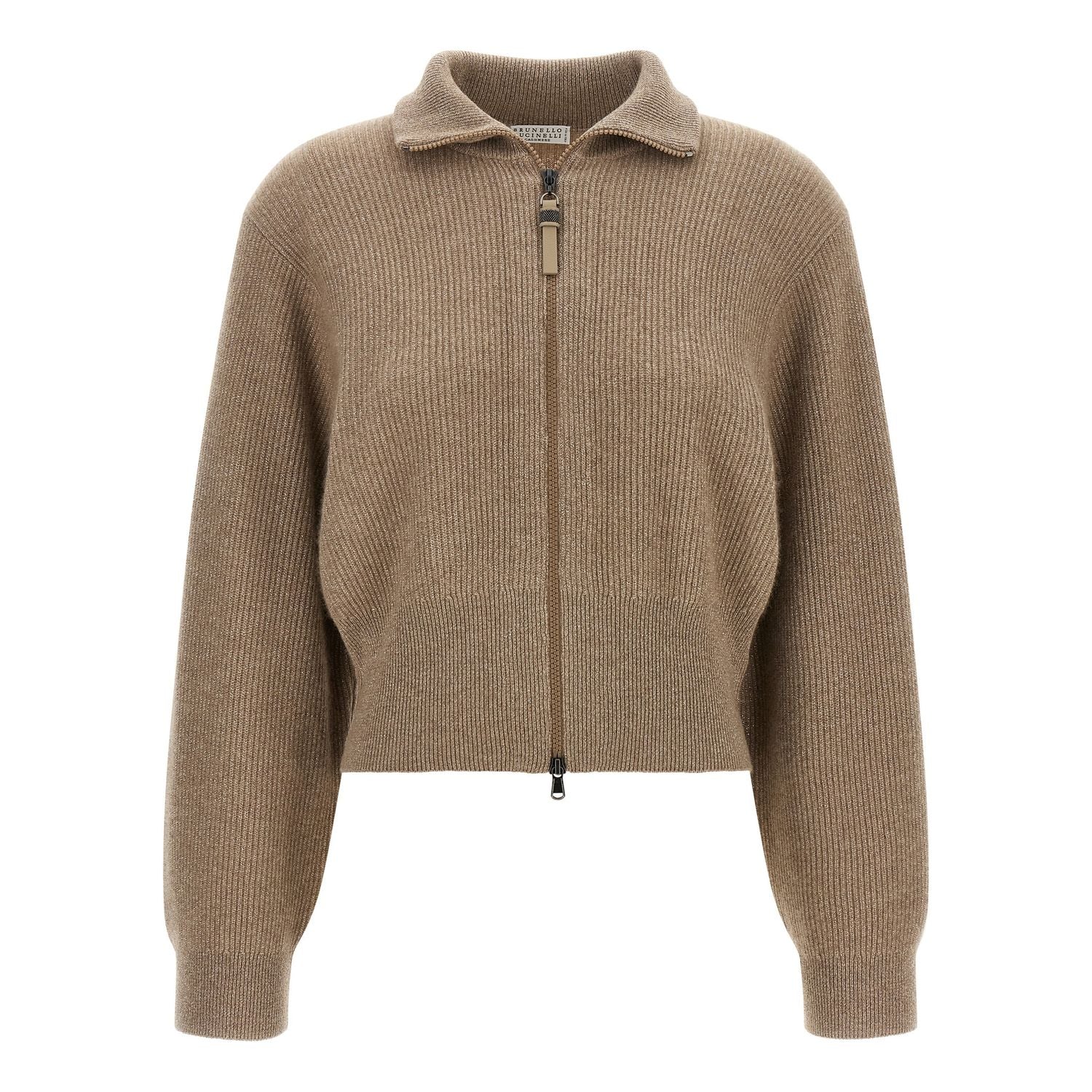 Brunello Cucinelli Brown Cashmere Cardigan