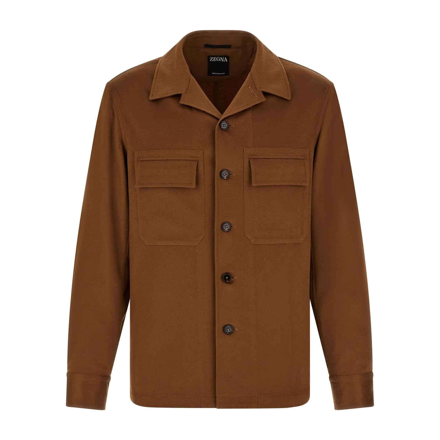 ZEGNA Brown Cashmere Blouse
