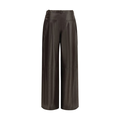 Arma Brown Leather Pants