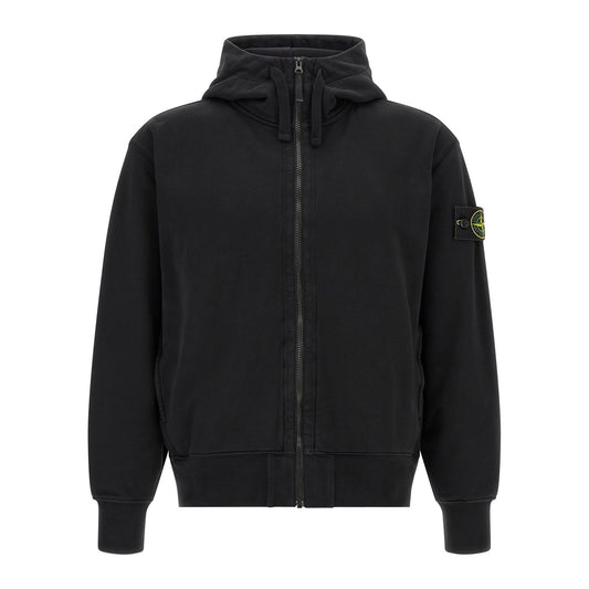 Stone Island Black Cotton Sweatshirt