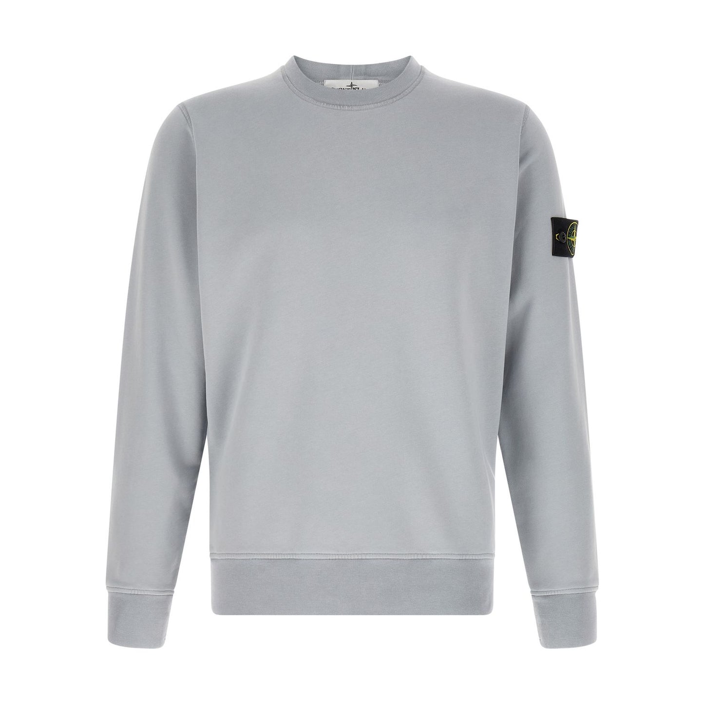 Stone Island Gray Cotton Sweatshirt