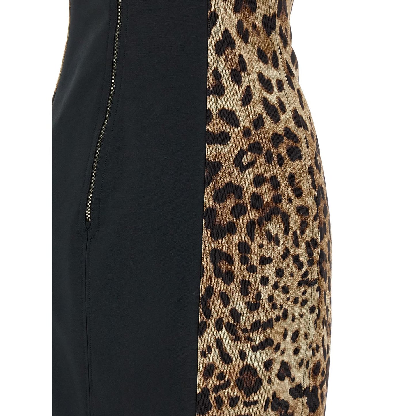 Dolce & Gabbana Brown Polyamide Midi Dress