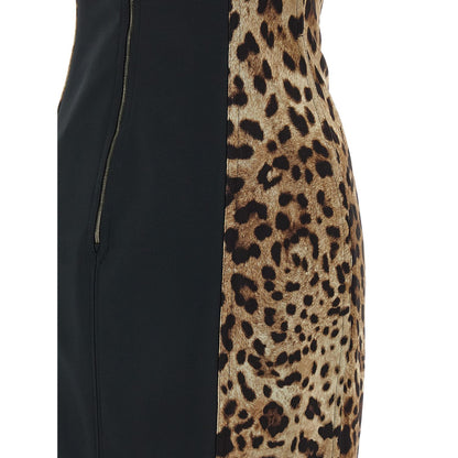 Dolce & Gabbana Brown Polyamide Midi Dress