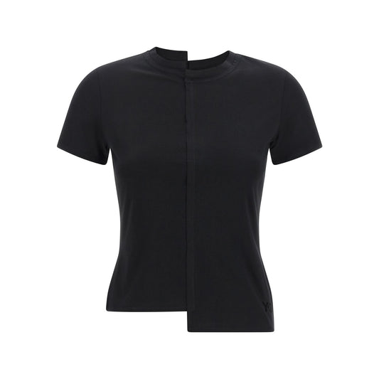Y-3 Black Cotton T-Shirt