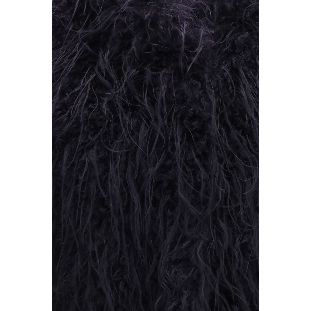 Forte_Forte Blue Polyester Sleeveless Jacket