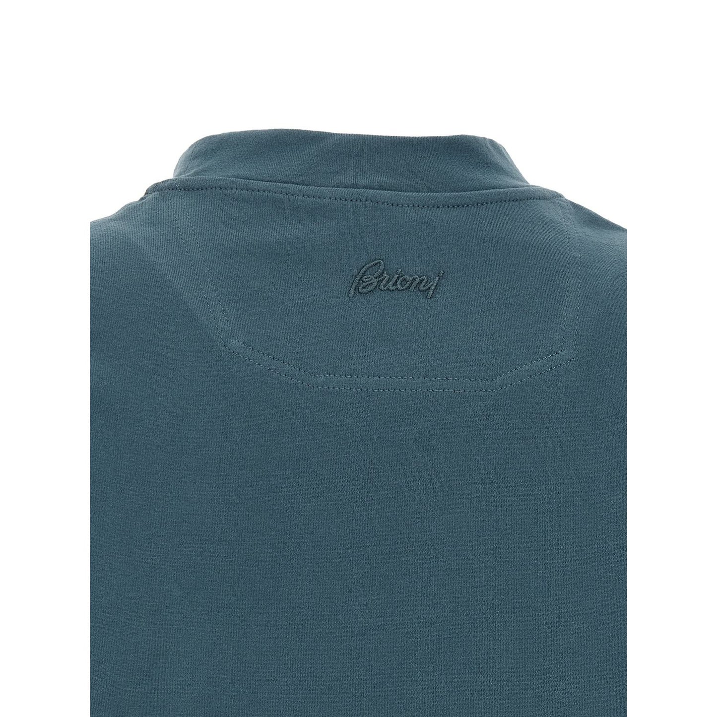 Brioni Blue Cotton T-Shirt