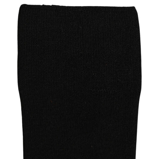 Dolce & Gabbana Men Black Viscose Logo Knee High Accessory Socks