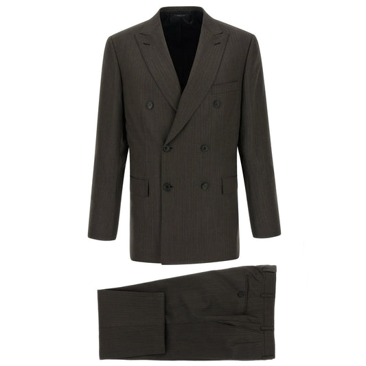 Brioni Brown Wool Two-Piece Suit