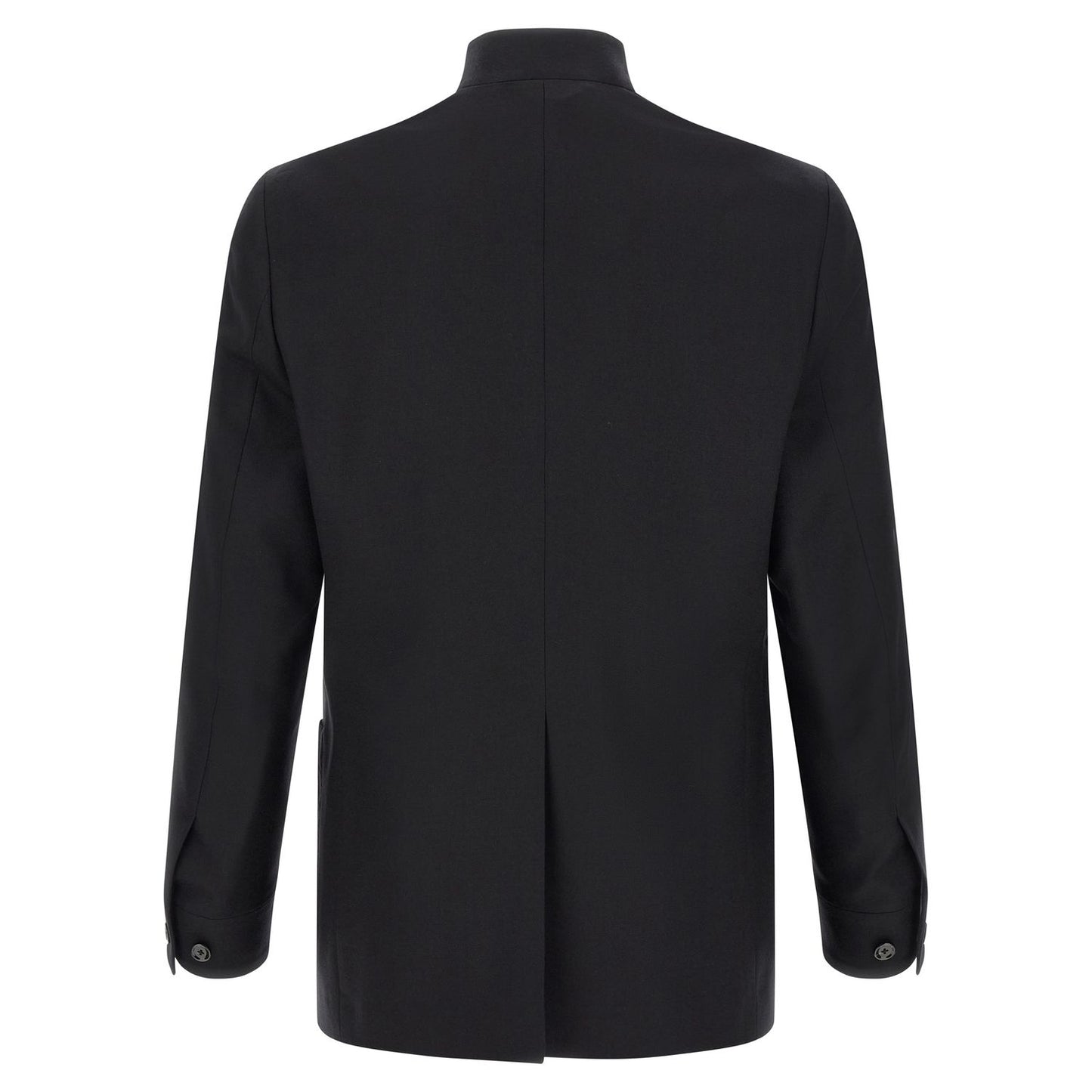 Lardini Black Virgin Wool Blazer