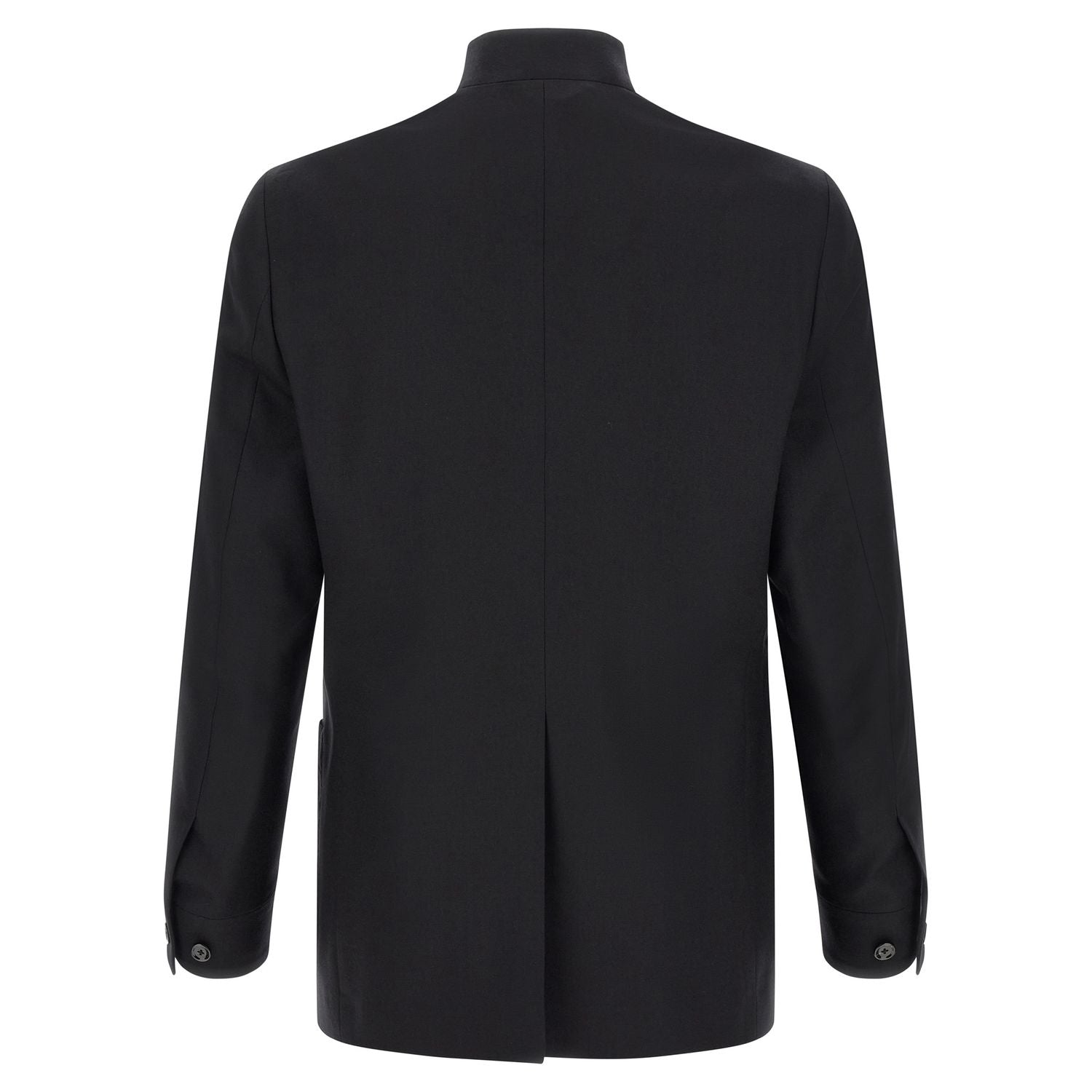 Lardini Black Virgin Wool Blazer