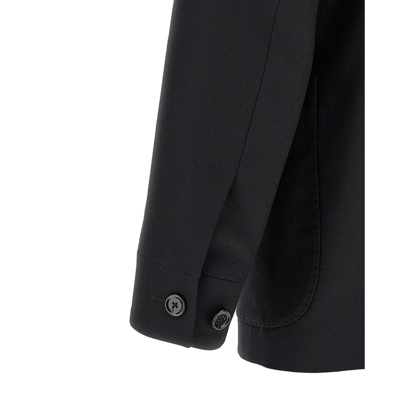 Lardini Black Virgin Wool Blazer