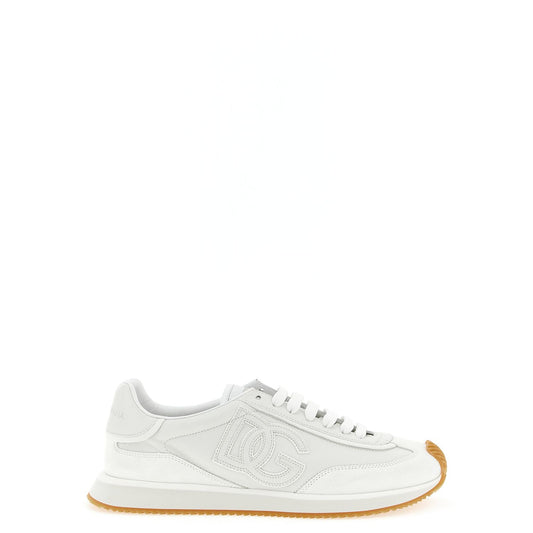 Dolce & Gabbana White Calfskin Low Top Sneakers