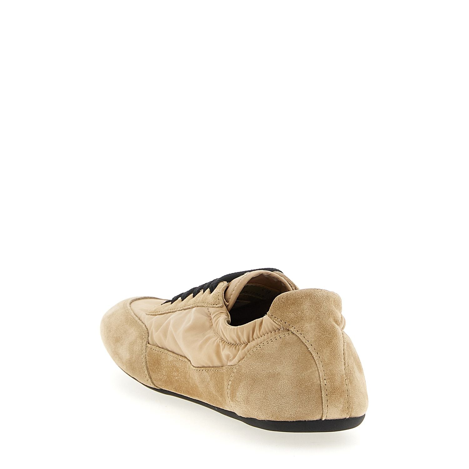 Prada Beige Polyamide Athletic Sneakers