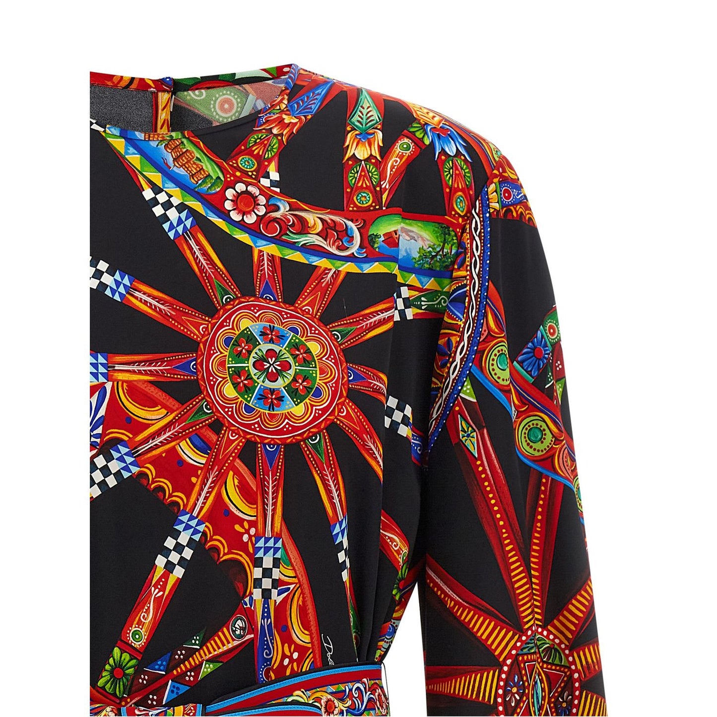 Dolce & Gabbana Multicolor Silk Short Dress